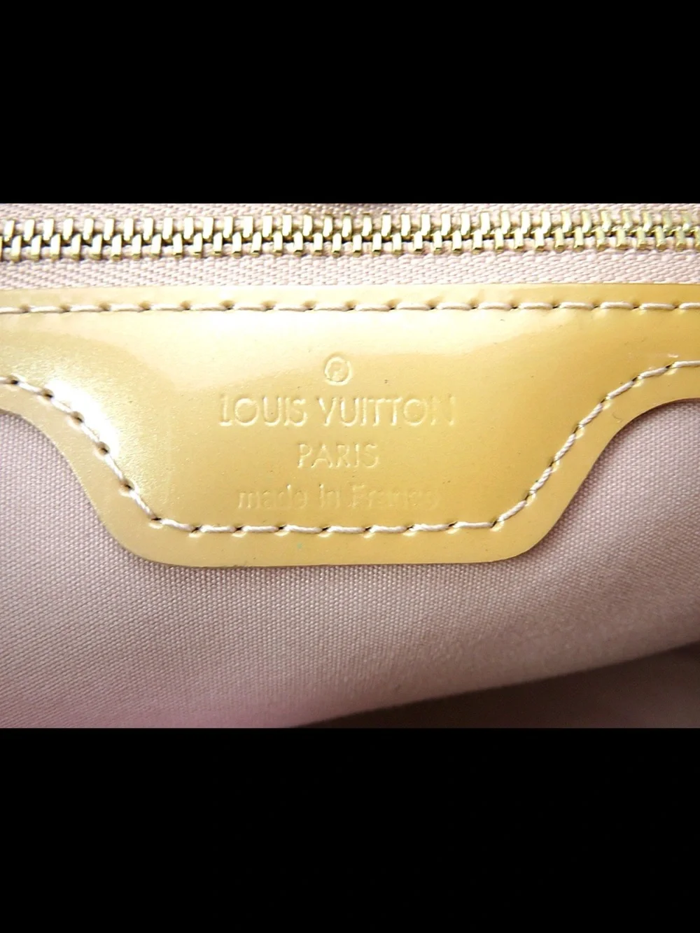 Louis Vuitton Glossy Yellow Monogram Vernis Tote